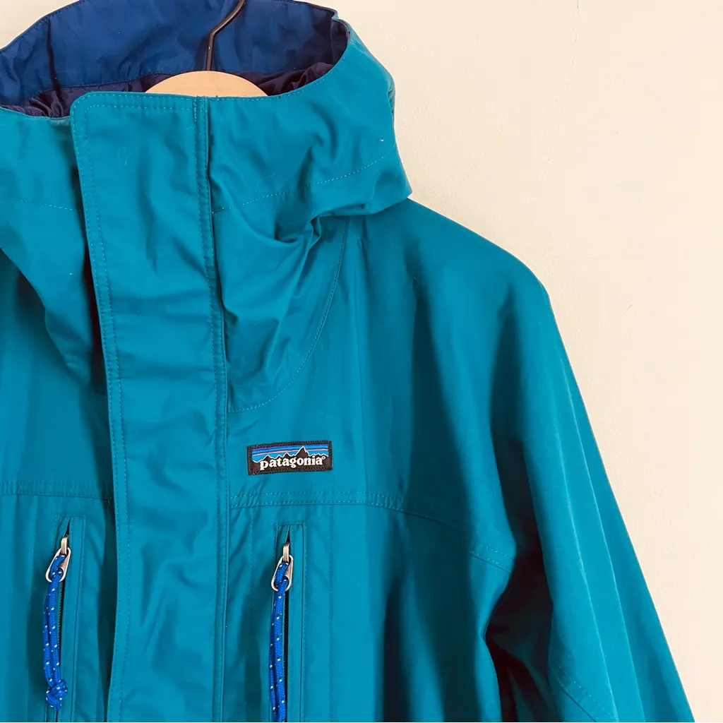Patagonia Vintage One-Piece Ski Snowsuit Teal Women’s 10 Retro Colorblock - Image 2