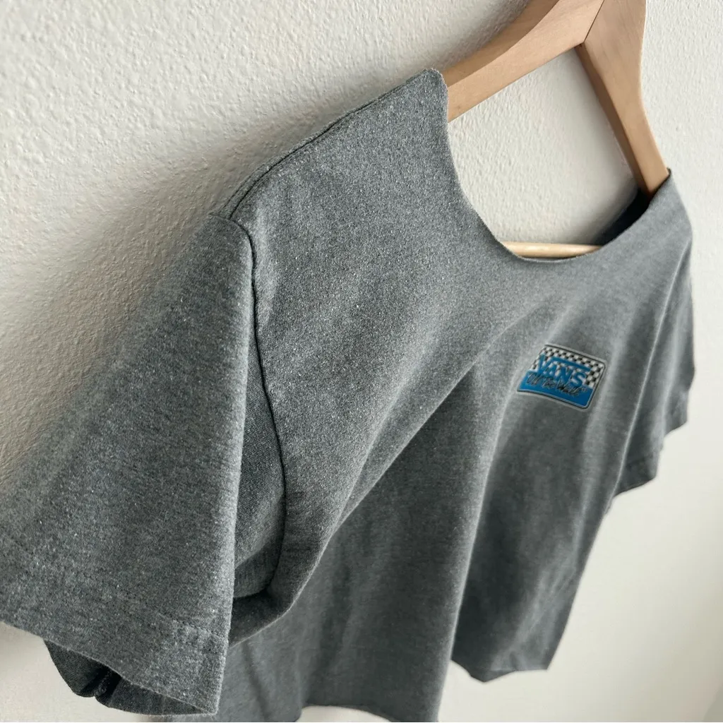 Vans Off The Wall Cropped Off the Shoulder Tee - Image 4