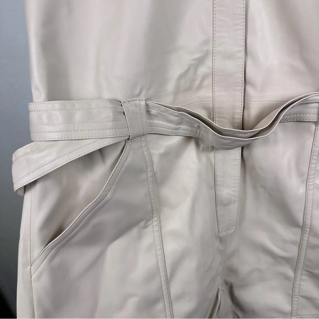 Hudson Jeans Cream Sleeveless Romper Size Small - Image 5