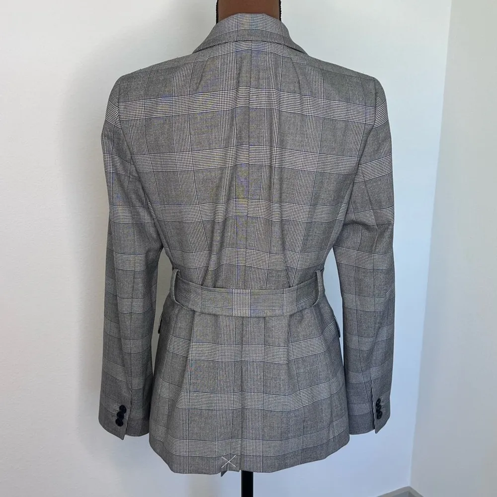 J. CREW Harriet Belted Blazer Plaid NWT Size 6 - Image 4