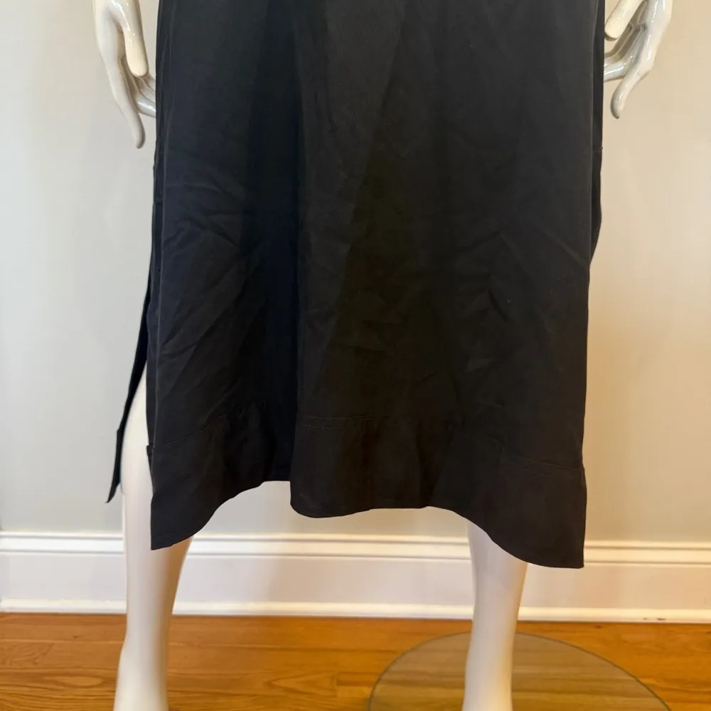 DKNY 100% Silk Sleeveless Black Midi Dress - Image 2