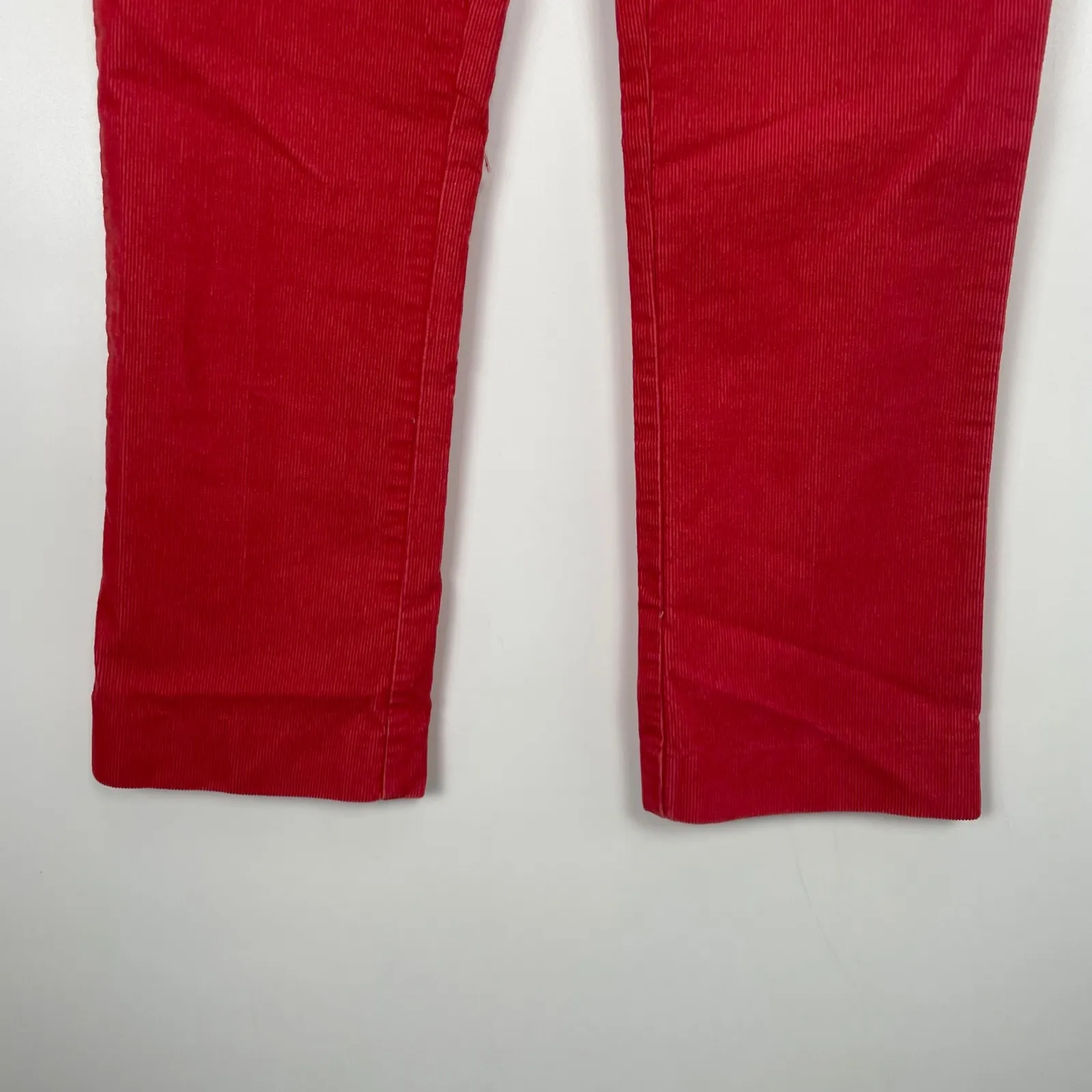 Anthropologie Women's Red High Rise Corduroy Tomato Girl Trendy Pants Size 4 - Image 4