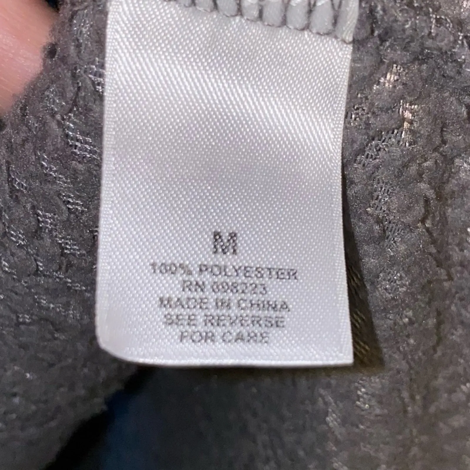 Magellan Gray Quarter Zip Fleece Pullover Medium Outdoor Cozy Athleisure - Image 6