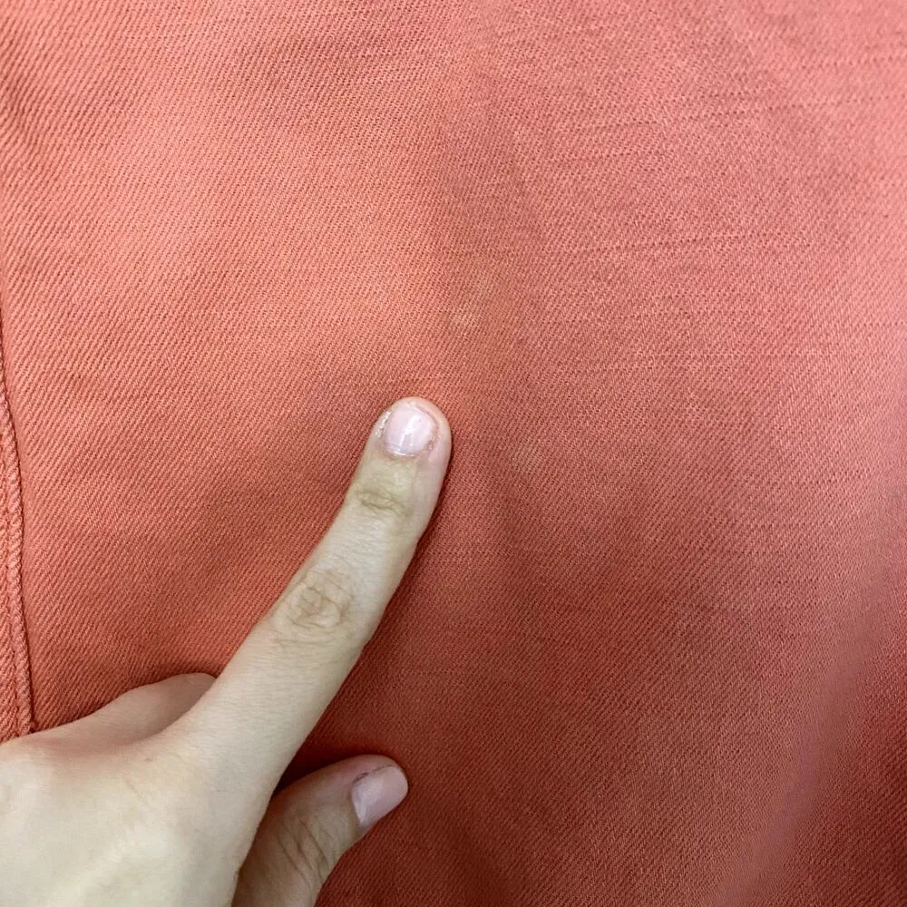 Anthropologie Orange Cotton Linen Blend Boho Cargo Utility Mini Skirt 10 - Image 5