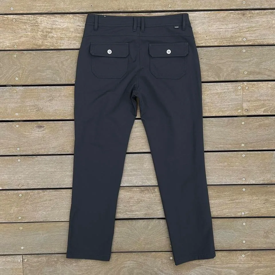 Black Prana Stretch Straight Leg Pants Hiking Yoga Outdoors - Image 4