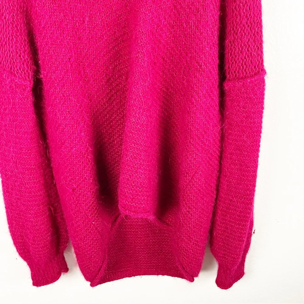 FREE PEOPLE All Mine Alpaca Blend V-Neck Slouchy Drop Shoulder Sweater Small - Image 10