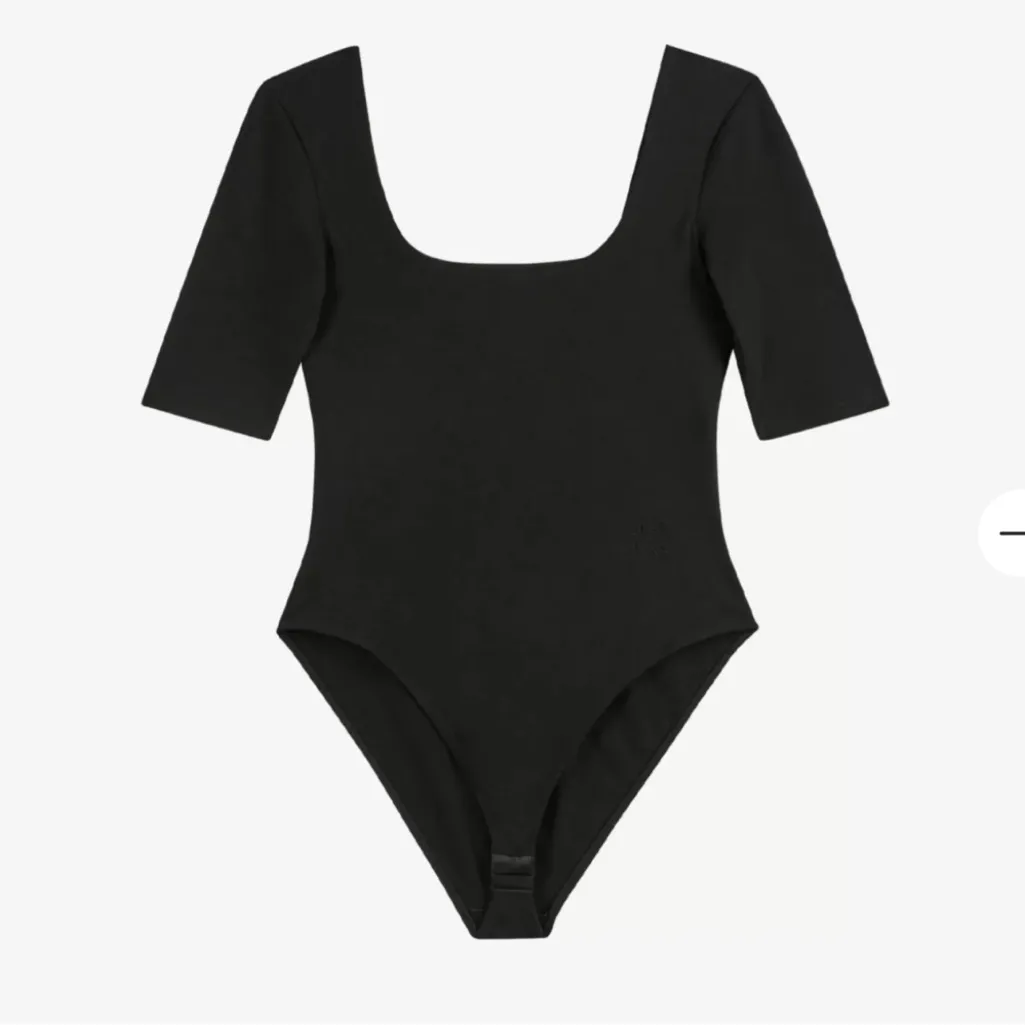 New! Ted Baker Short Sleeve Hayyzel
Square Neck Black Bodysuit Sz 1‎ US XS - Image 4