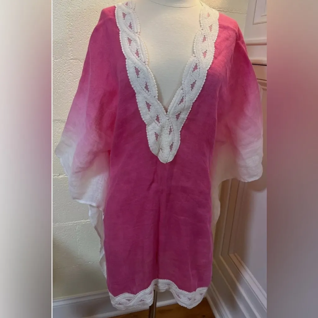 NWT Soft Surroundings Pink Lace-Trimmed Garment - Image 5
