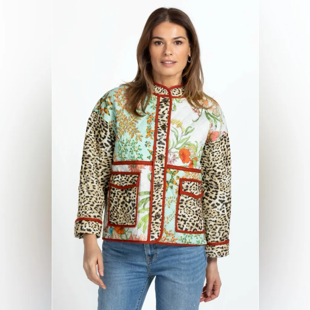 Johnny Was LILIANA QUILTED PATCH POCKET JACKET Size 3X - Image 2