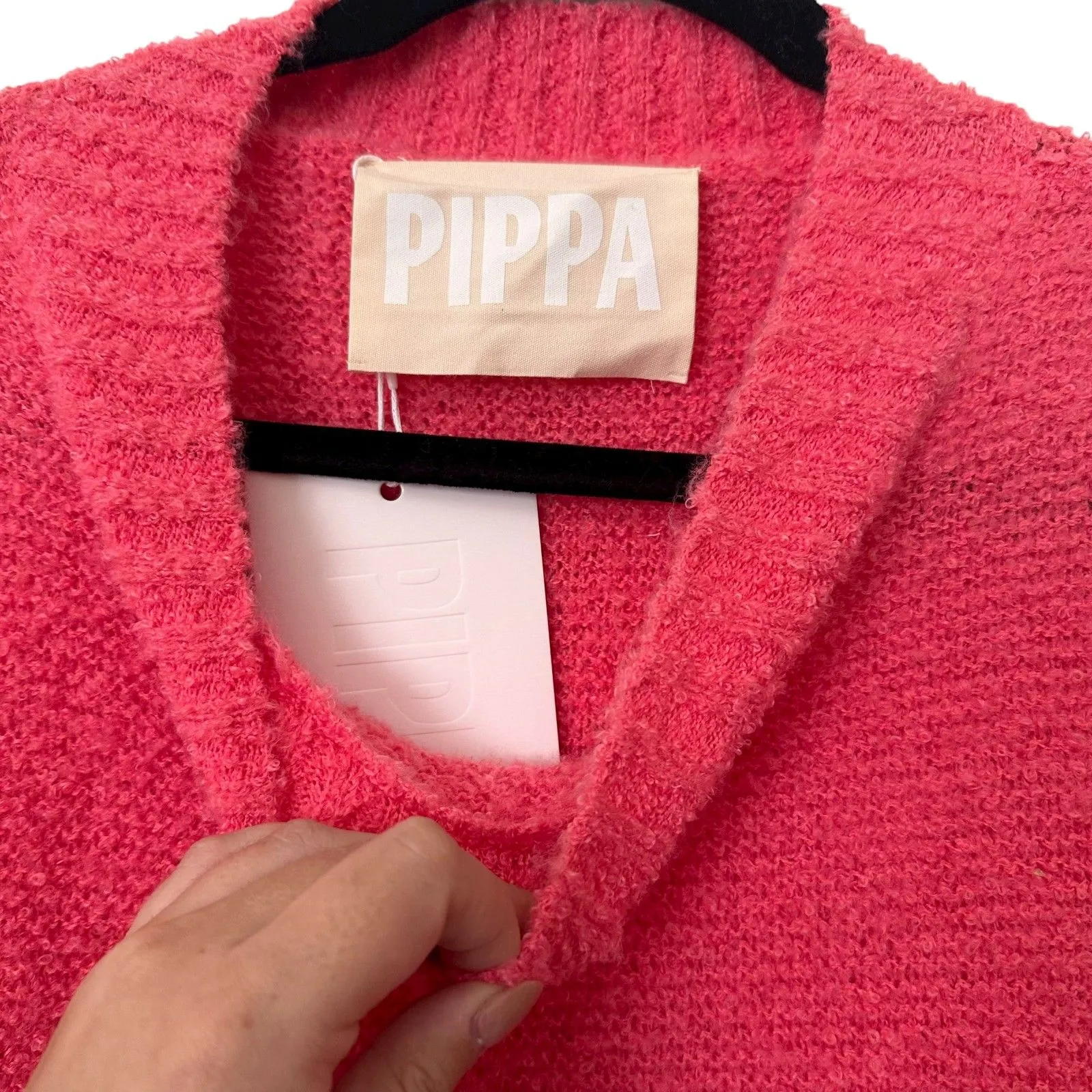 PIPPA THE LABEL Maya‎ Oversized Sweater Rose Pink NWT Small - Image 4