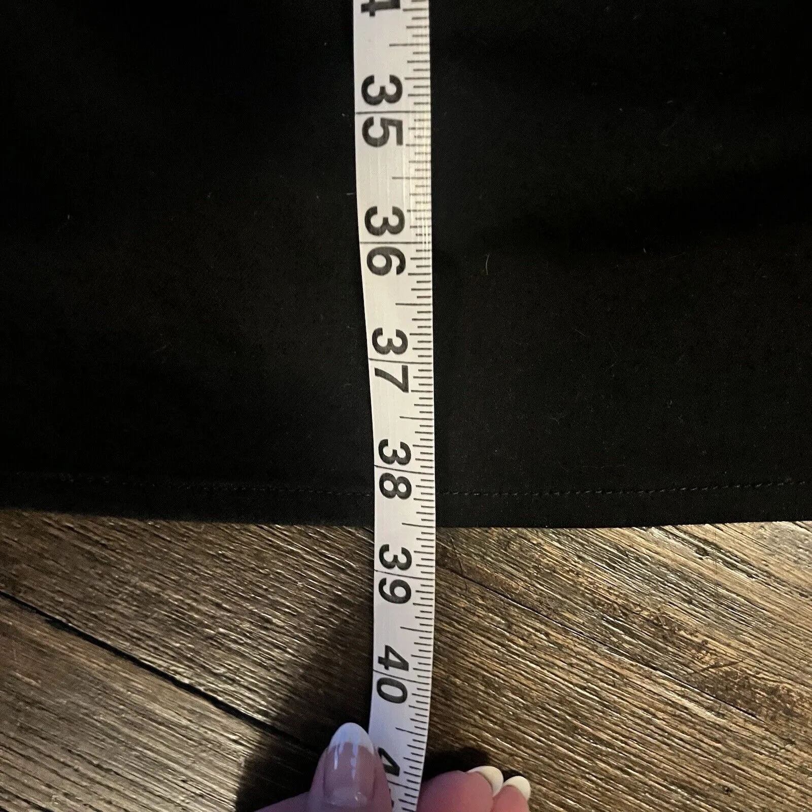 Helmut Lang Black Dress Size 6 Designer Asymmetrical Midi W Zipper And Gathering - Image 3