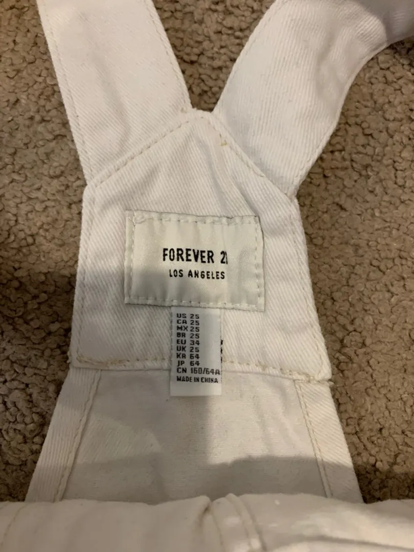 Overalls Shorts White Size 25 - Image 4
