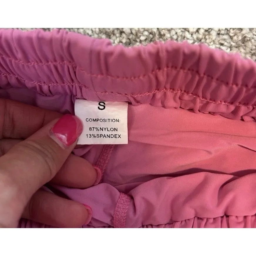 Lot of 3 Athletic Butterfly Shorts Women Size S Pink Blue White Workout Gym - Image 3