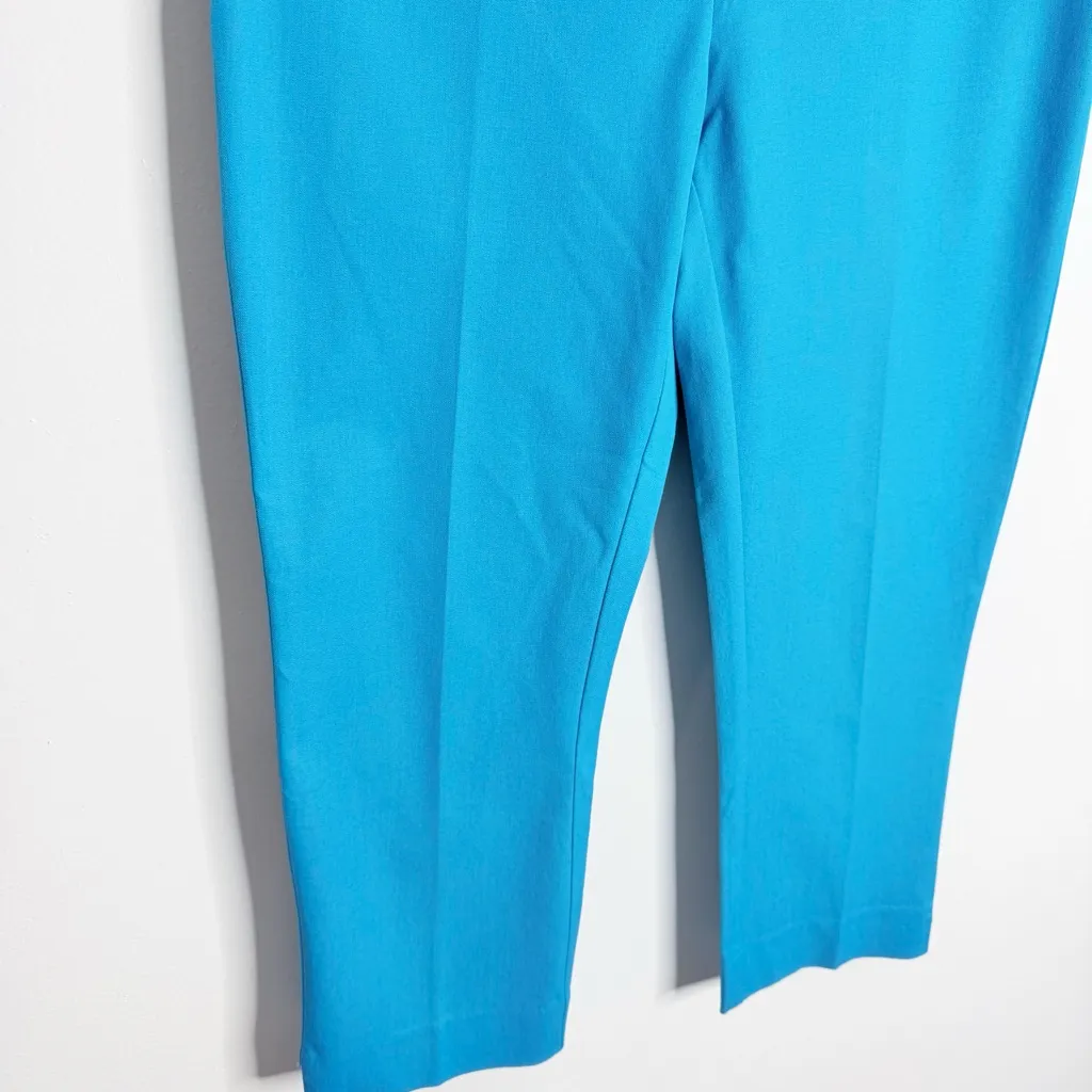 Chico's So Slimming Brigitte Pull-On Cropped Pants 6 Petite Chico 0.5P Teal - Image 7