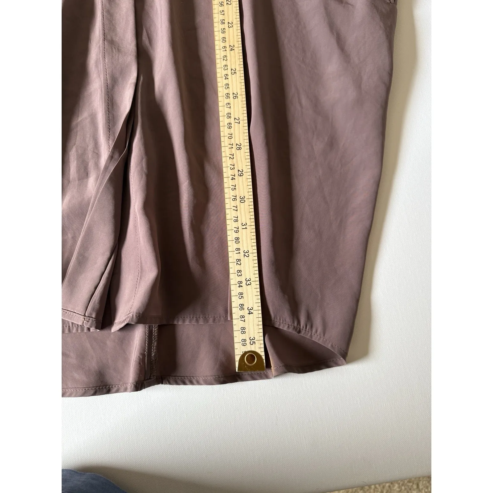 Hatch Collection Slouch Maternity Dress Beige‎ Brown Size P - Image 4