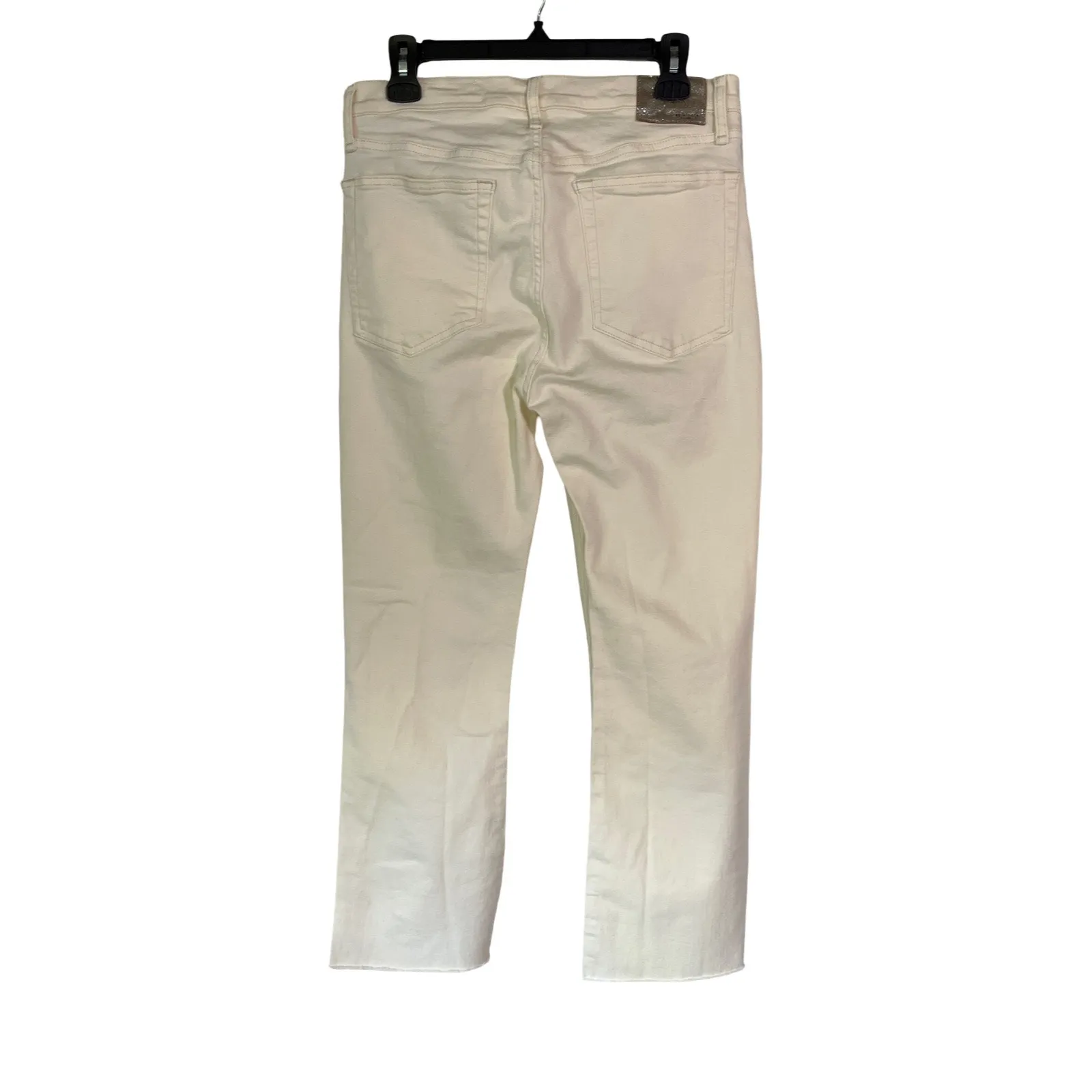 Rag & Bone Peyton Mid Rise Bootcut Jeans Ecru White Denim Sz 29 - Image 7