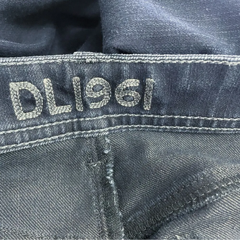 DL1961 Tory Slim Straight Mid Rise Dark Indigo Wash Jeans Women’s Size 29 | 8 - Image 7