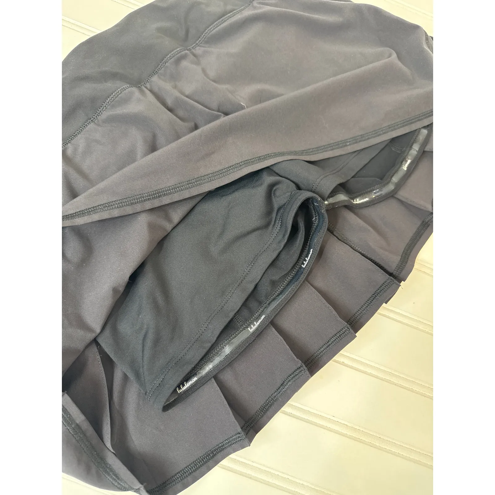 Lululemon Women's Black Pace Setter Athletic Skort Performance Golf Tennis Sz 6 - Image 5