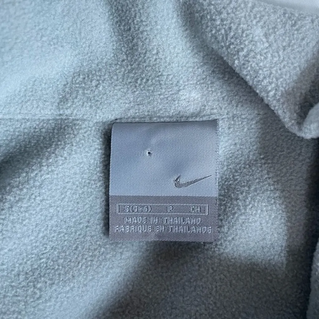 NIKE Running Vest Womens Small White‎ Black Polka Dot Fleece Lined Pockets Cinch - Image 10