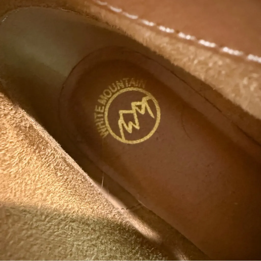 White Mountain Block Heel Suede Ankle Booties Women’s 9 Beachwood Beige Bohemian - Image 7