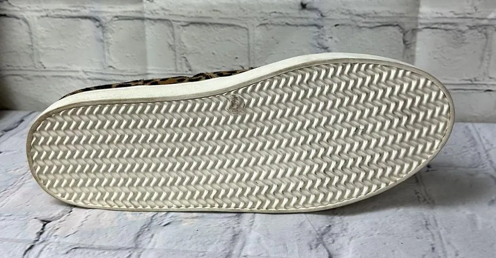 Sole society teagan leopard print leather faux shearling sneaker boot size 9.5m - Image 11