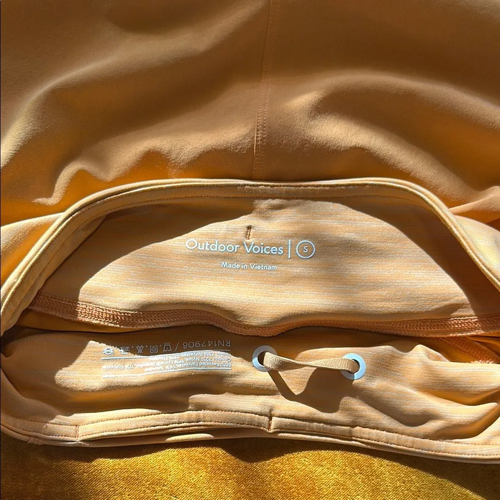 Orange Sports Bra and Shorts Set - Image 3