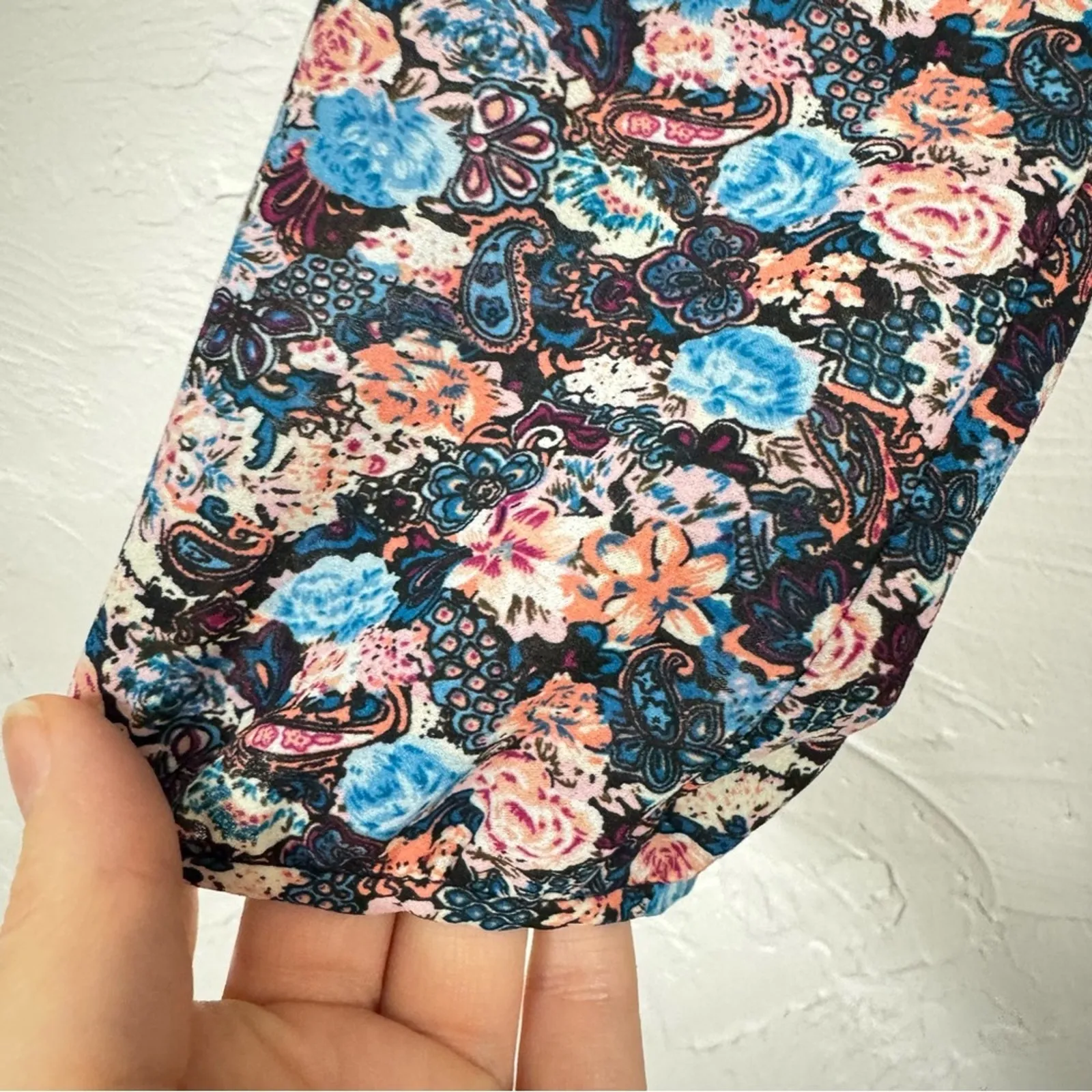 J Crew Black Floral Mini Dress Womens 4 Peplum Long Sleeve Fall Boho Romantic - Image 3