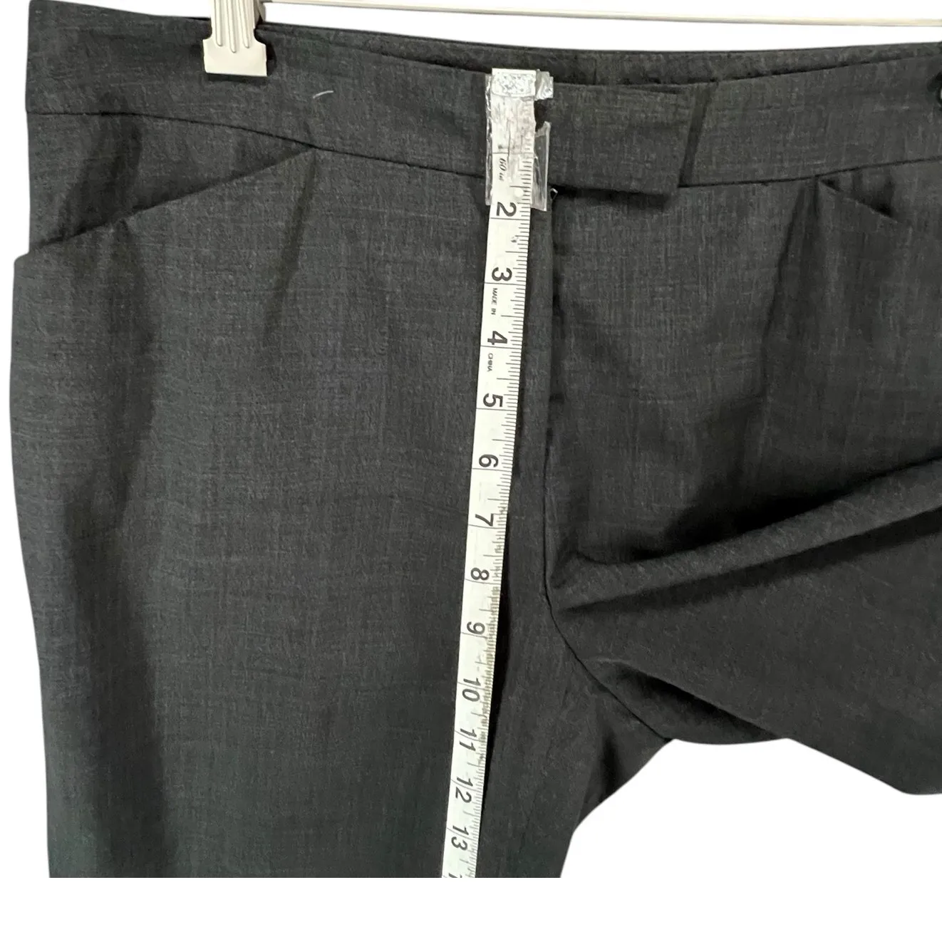 Lafayette 148 NY Irving Trouser Pants 6 Charcoal Gray Wool Stretch Quiet Luxury - Image 7