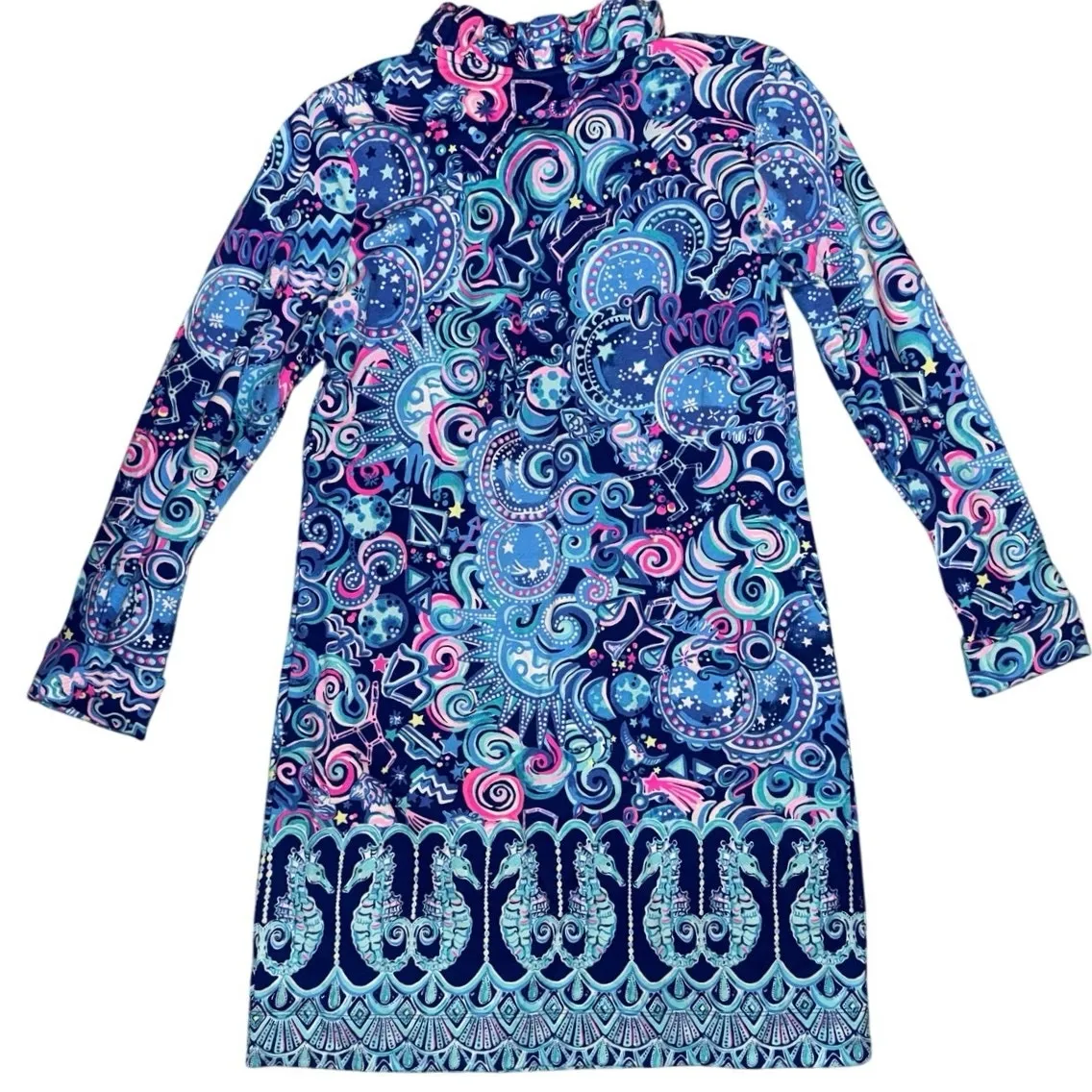 Rare Lilly Pulitzer Skipper Popover Dress in Cosmic Kismet Size Medium nwot - Image 5