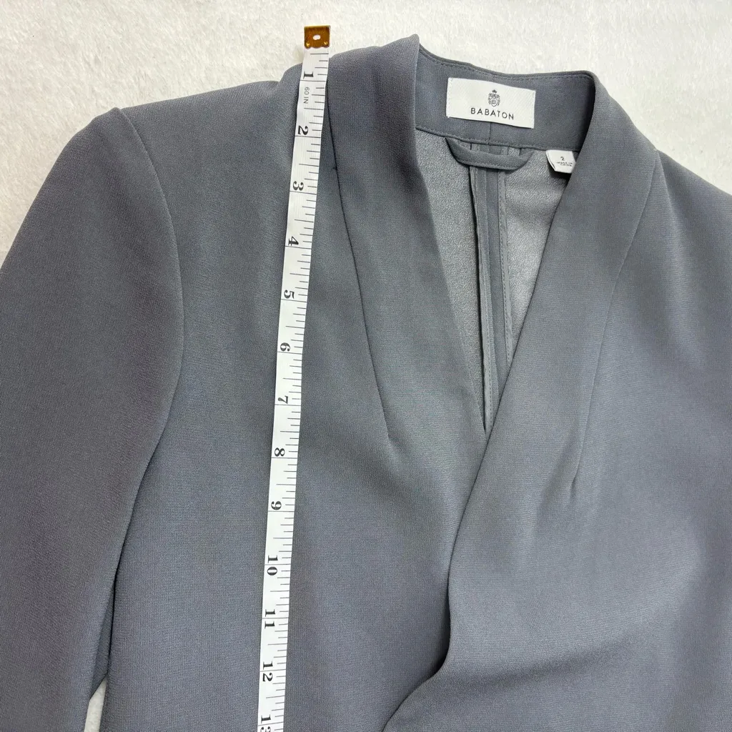 Babaton Slate Gray Women's Blazer Size 2 - Image 9