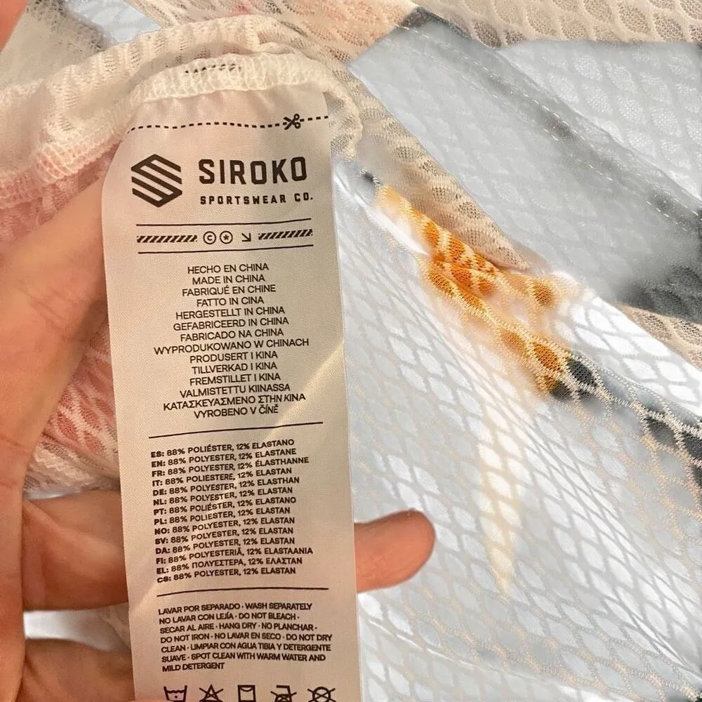 Siroko Amazonas cycling sleeveless base layer multi color netted EUC orange gree Size XS - Image 6