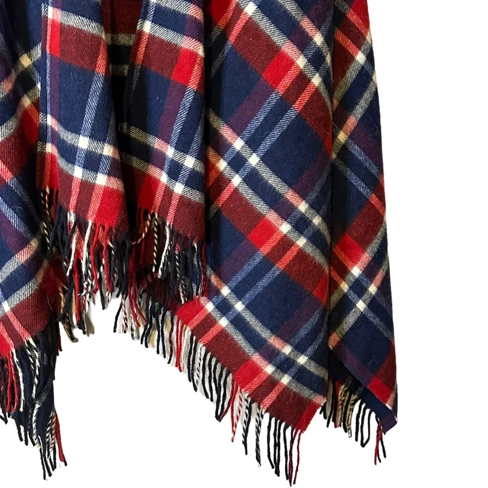 Brooks Brothers‎ Red Fleece 100% Wool Wrap Cape Cardigan Made in England - Image 4