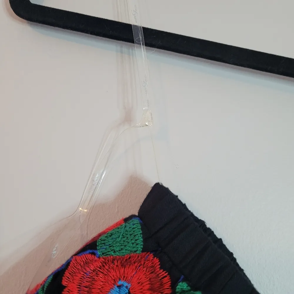 Umgee Black Floral Embroidered One Shoulder Dress NWT - Image 3