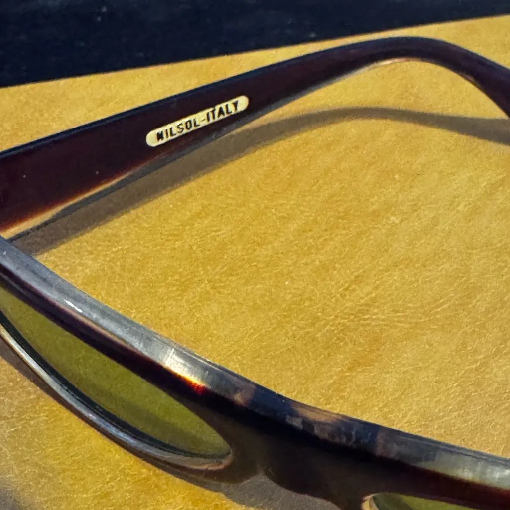 Vintage nilsol Tortoiseshell Sunglasses Brown - Image 2