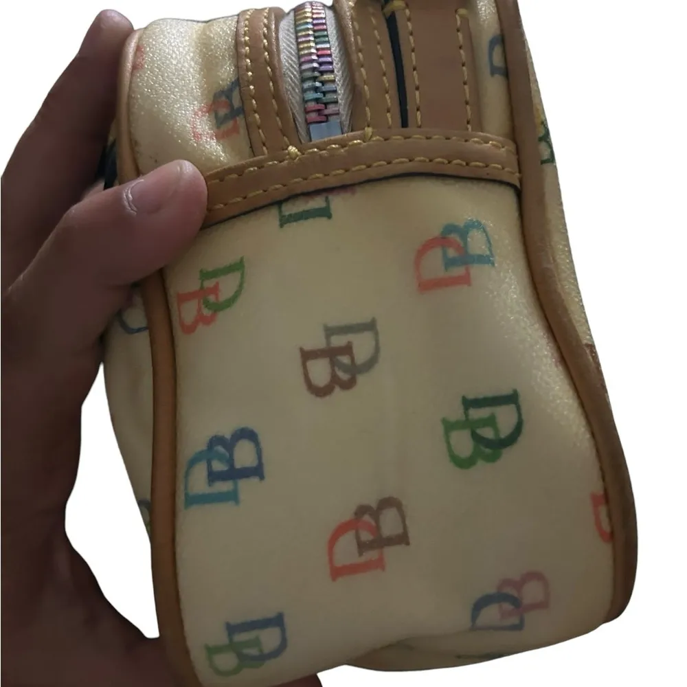 Vintage  Rainbow Logo Shoulder Bag With Heart Bag Charm. - Image 5