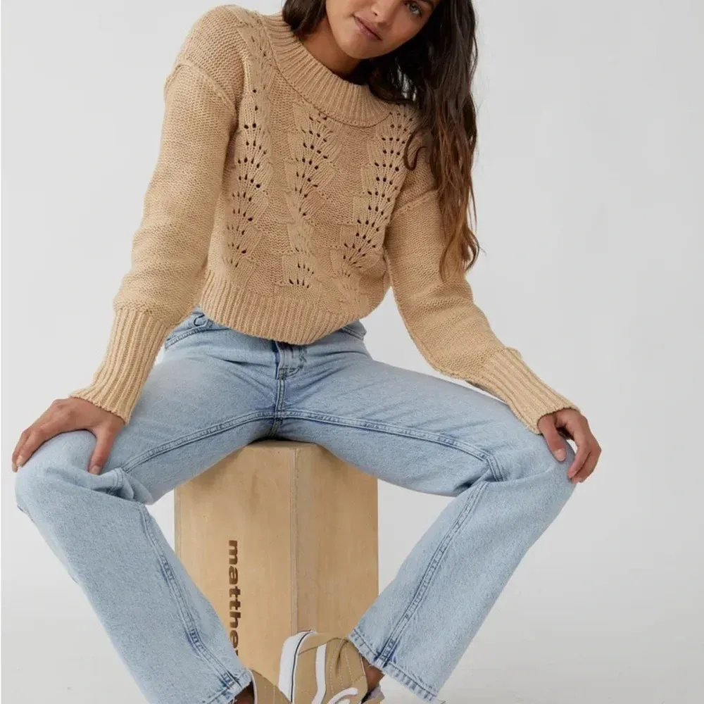 Free‎ People Bell Song Knit Sweater - Size S - Sandcastle - NWT - Image 13