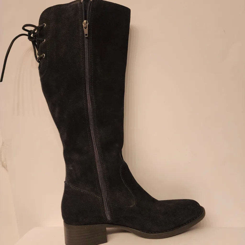 Born Cotto Tall Leather Boots Women's Black Knee - Image 7