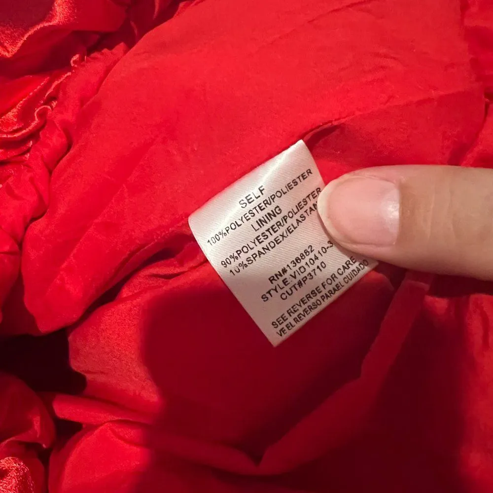 NWT The Vintage Shop Pink & Red Bubble Halter Cocktail Dress Holiday size L - Image 11