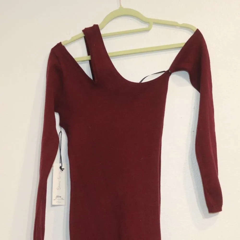 Stump & Co Plum one Shoulder mini dress Sz XS NWT Purple - Image 7