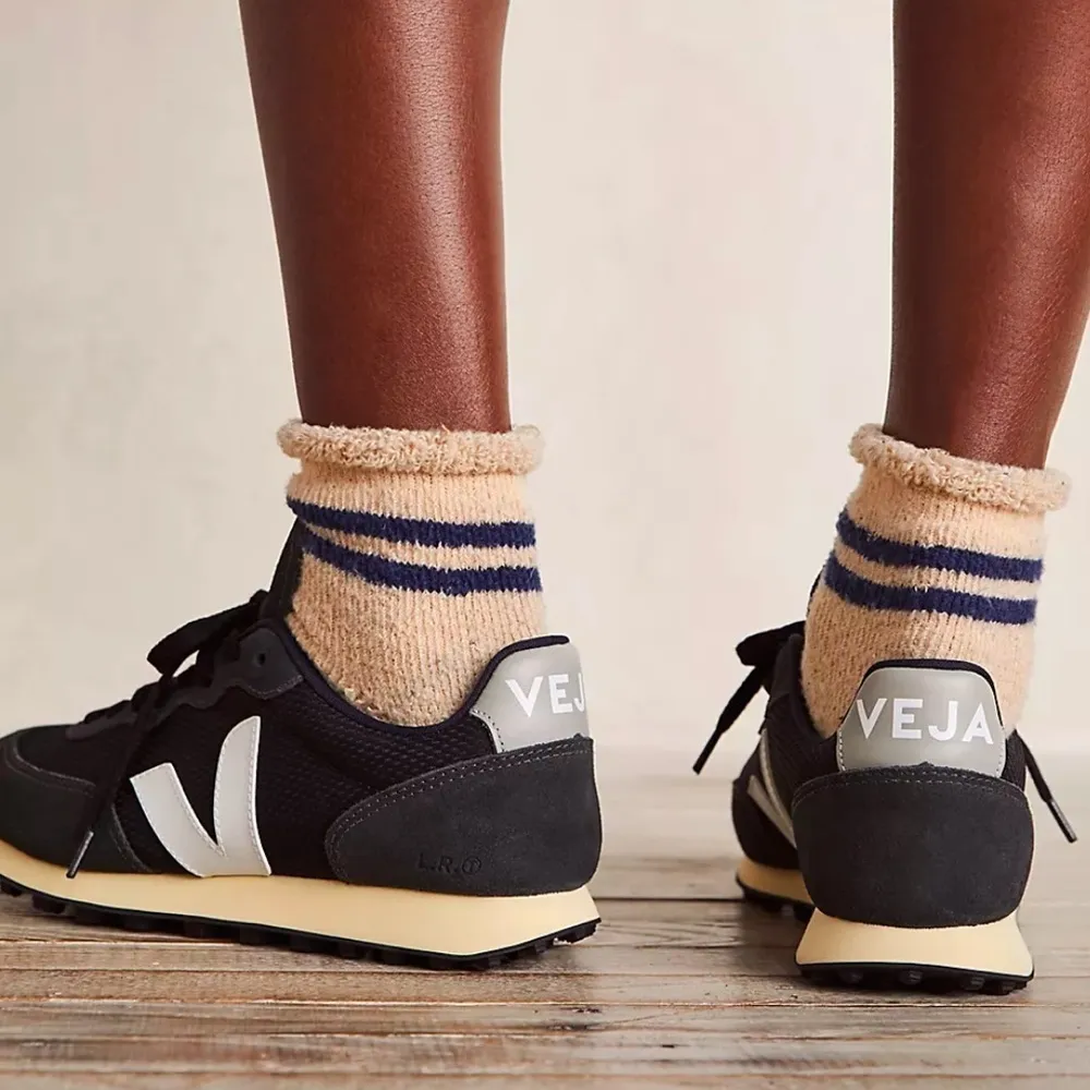 Veja Rio Branco‎ Alveo Mesh Suede Leather Sneakers Black White Oxford Gray 12 - Image 2