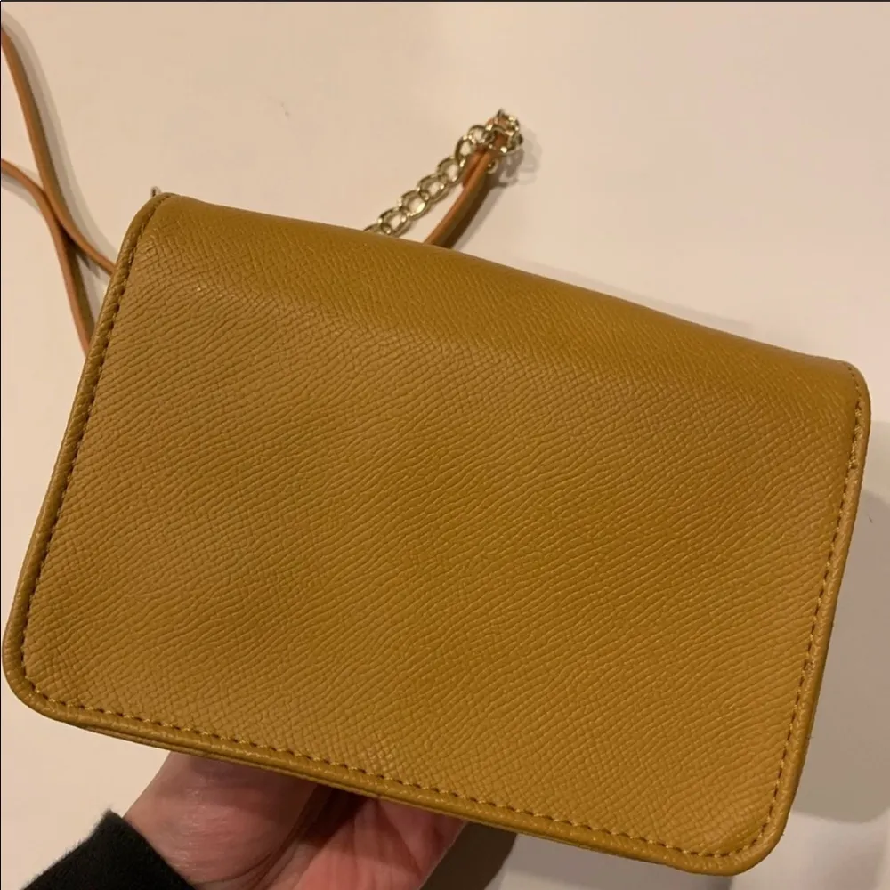 Poverty Flats by Rain Mustard Crossbody Bag Yellow - Image 5