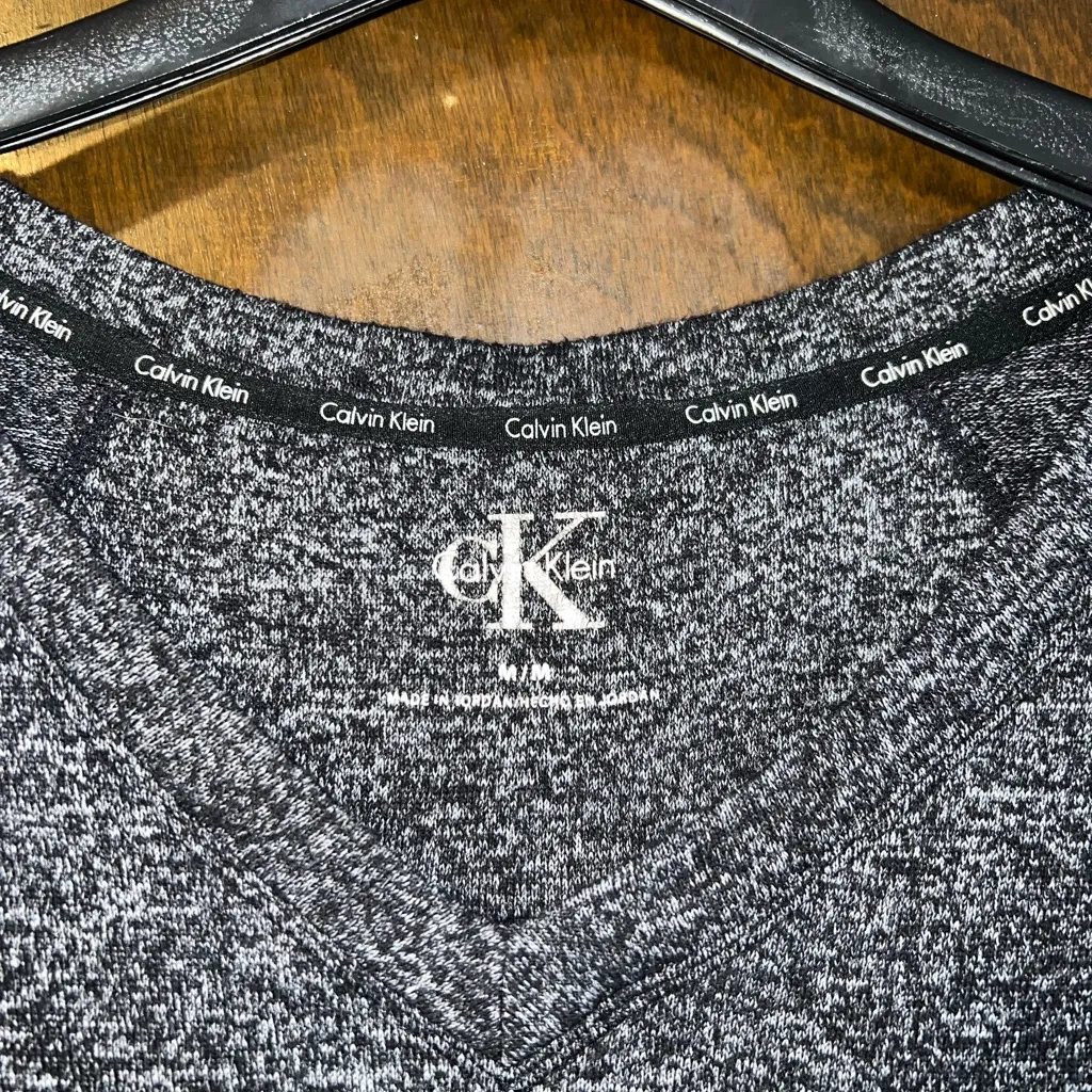 Calvin Klein Charcoal Long Sleeve Top - Image 3