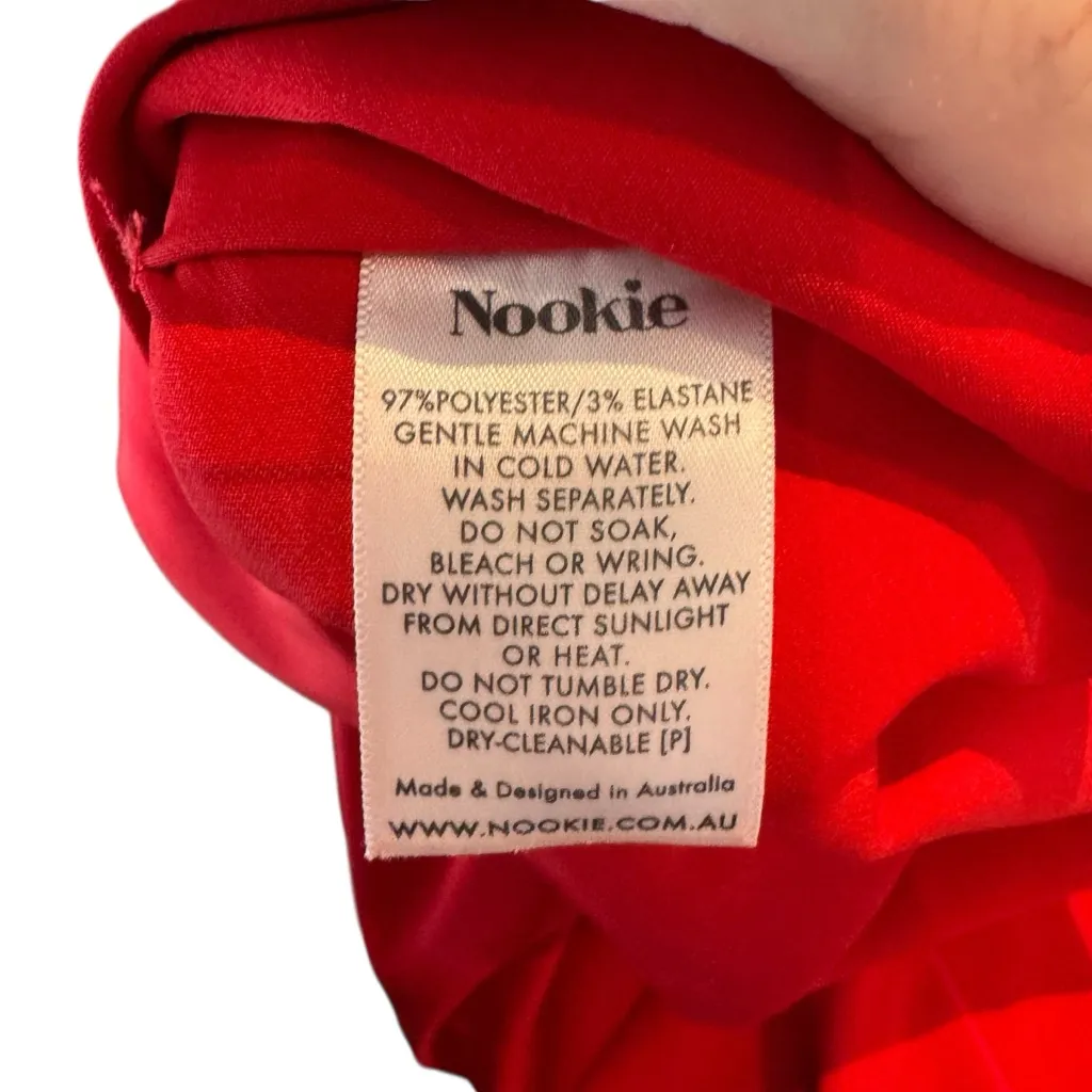 NOOKIE x Revolve - Billie Mini Dress in Flame Red Sz S - Image 8