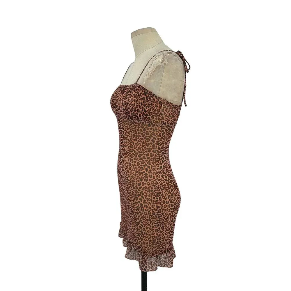 Tiger Mist Mona Leopard Print‎ Mini Dress Size Small - Image 6