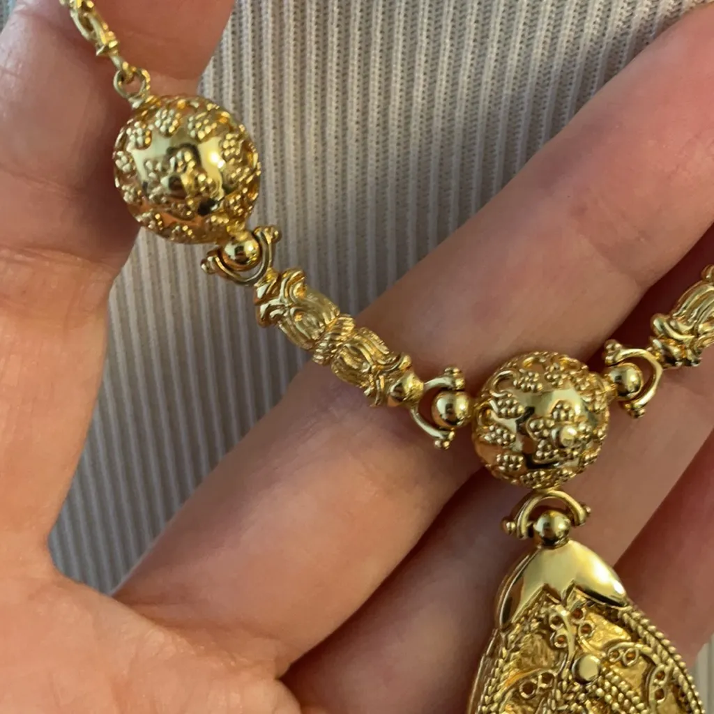 New Italian solid 18k pendant necklace Gold - Image 5