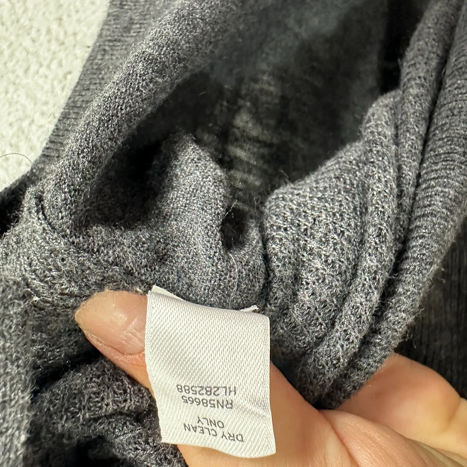 Trouve Angora Turtleneck Roll Neck Sweater XS Charcoal Cozy Minimalist Capsule - Image 7