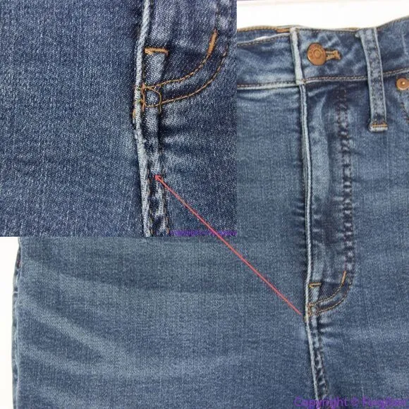 Madewell 10'' high rise skinny jeans,‎ 25 petite - Image 12
