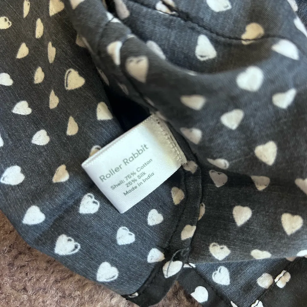 Rare Roller Rabbit x Lele sadoughi Black Hearth Polo Pajama Set Size Small - Image 5