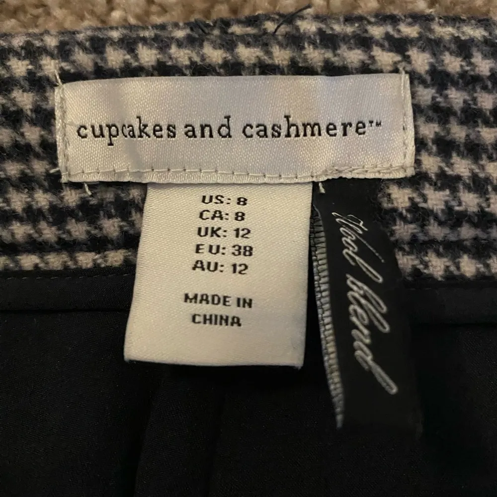 cupcakes and cashmere houndstooth pattern skirt Black Size 8 - Image 6