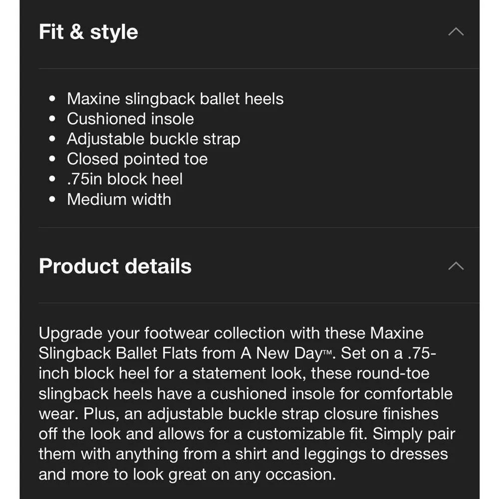 A New Day Women's Maxine Slingback Ballet Flats -Tan 9 .5 NWT - Image 4